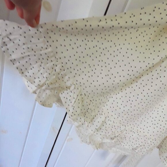 ELOQUII Linen Blend Smocked Ruffle Mini Dress Size 14 - Picture 3 of 11